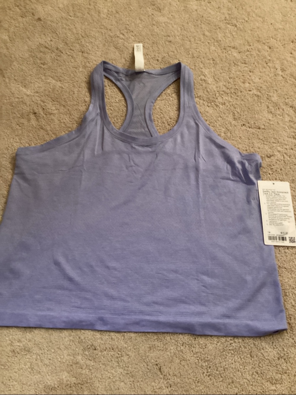 Lululemon Swiftly Tech Racerback Tank Top race serene blue